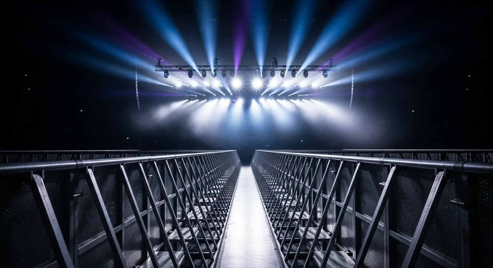 Event venue entrance secured by security staff
