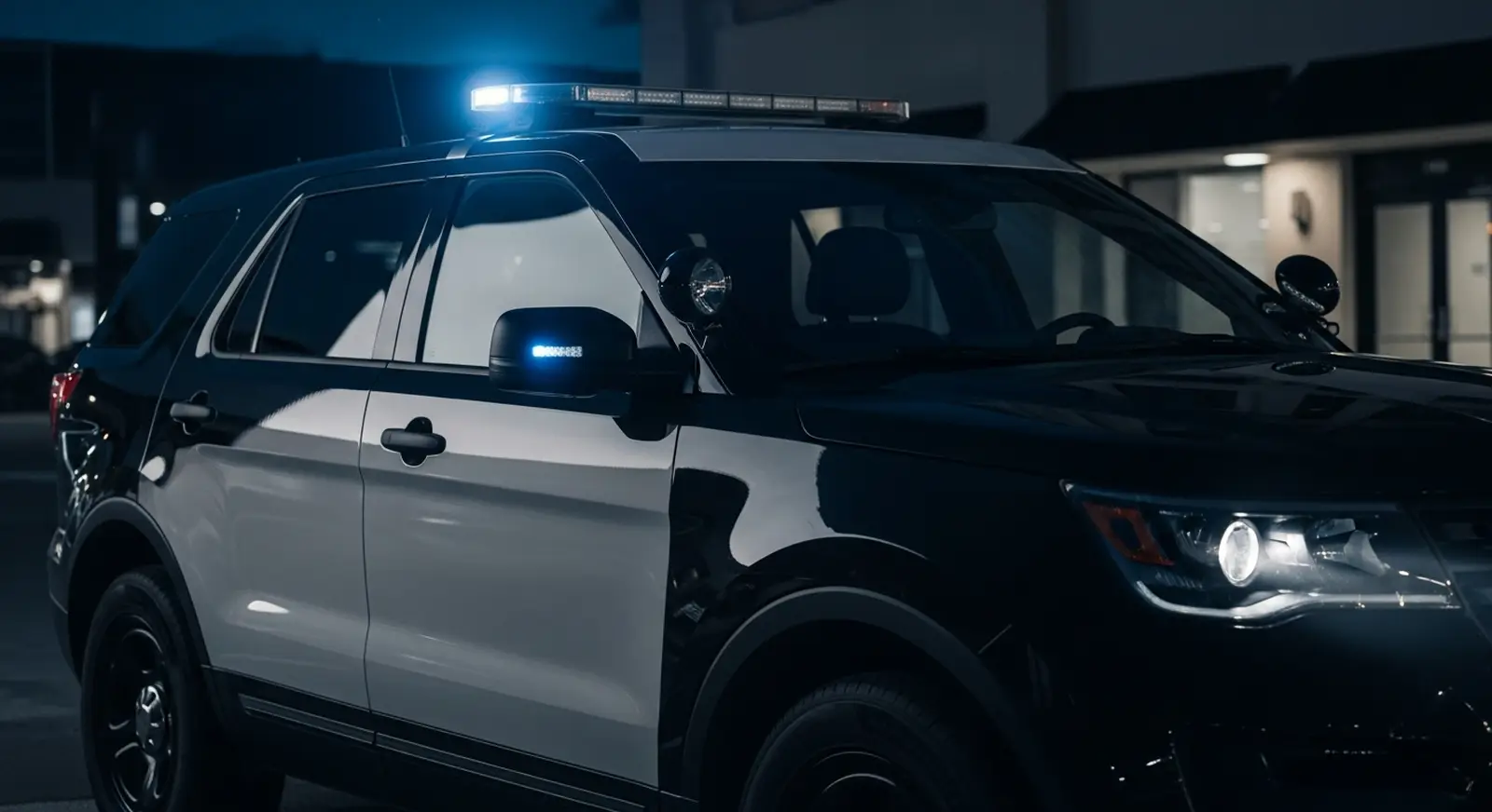 Security patrol at a warehouse yard